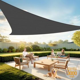 12'X12'X12' Dark Grey HDPE Sunshade Sail (Option: defaulttitle)